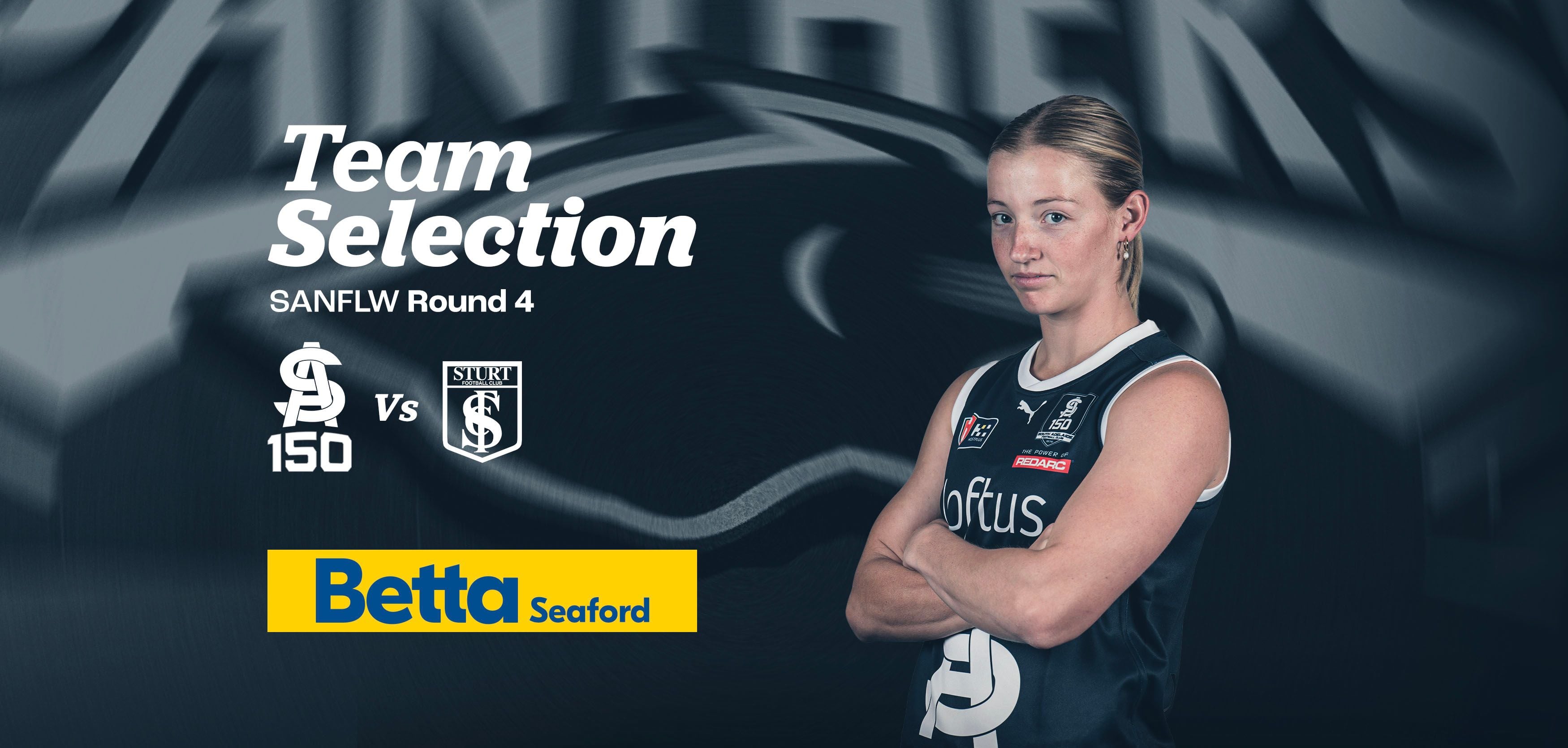 BETTA Team Selection: Round 4 SANFLW v Sturt BETTA Team Selection: Round 4 SANFLW v Sturt